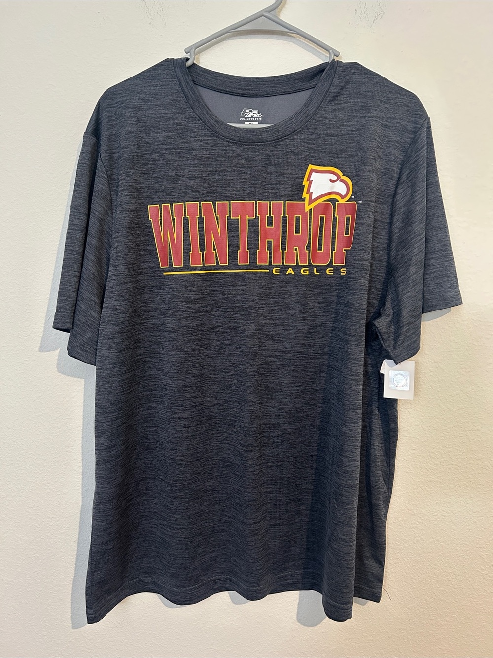 Winthrop Eagles Men's Charcoal Graphic Tee